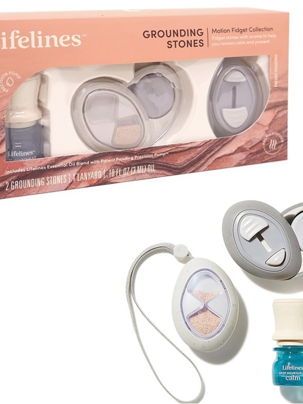LIFELINES Grounding Stones & Essential Oil ~ Motion Fidget Collection ~ NIB